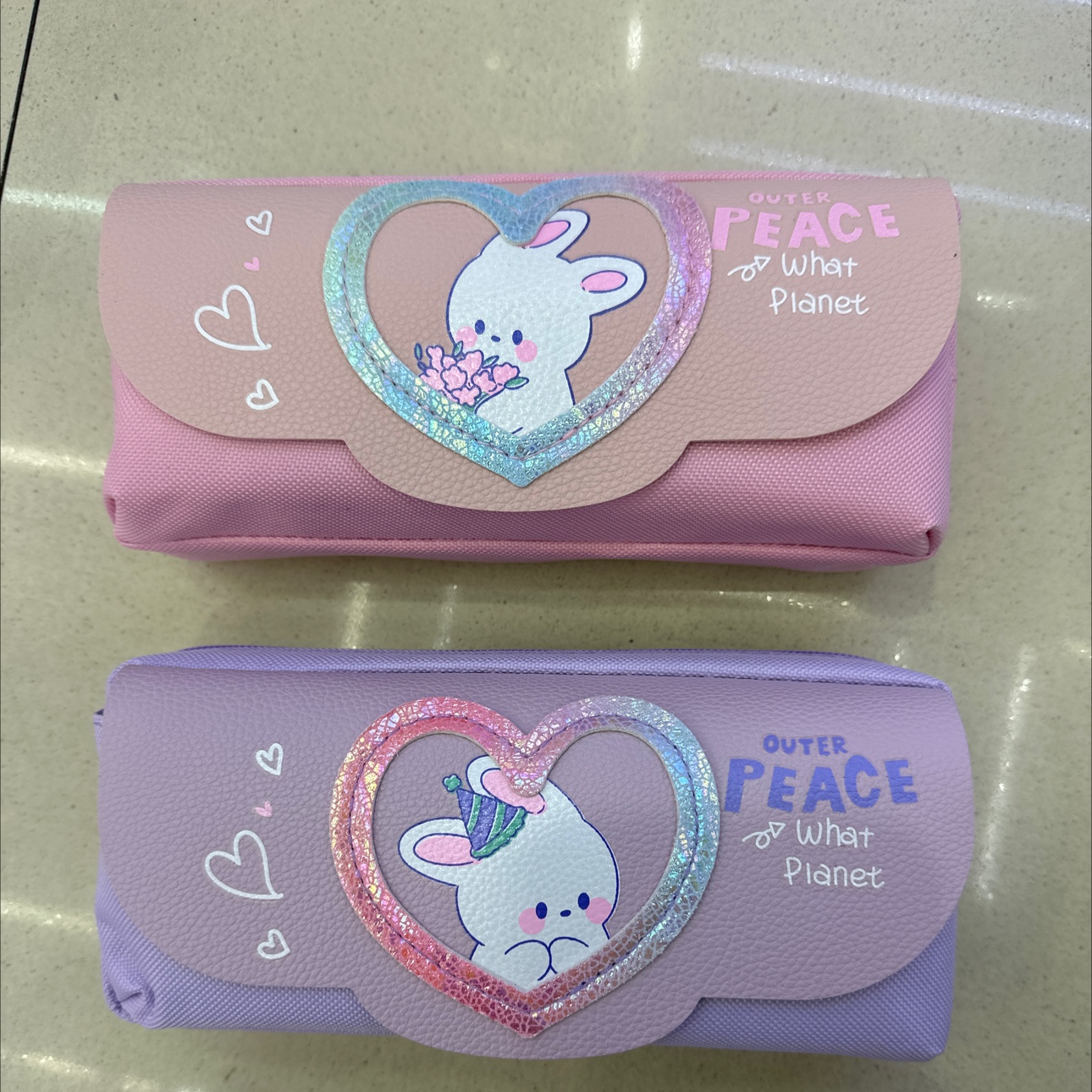 Women's double-layer pen case 7142 details Picture