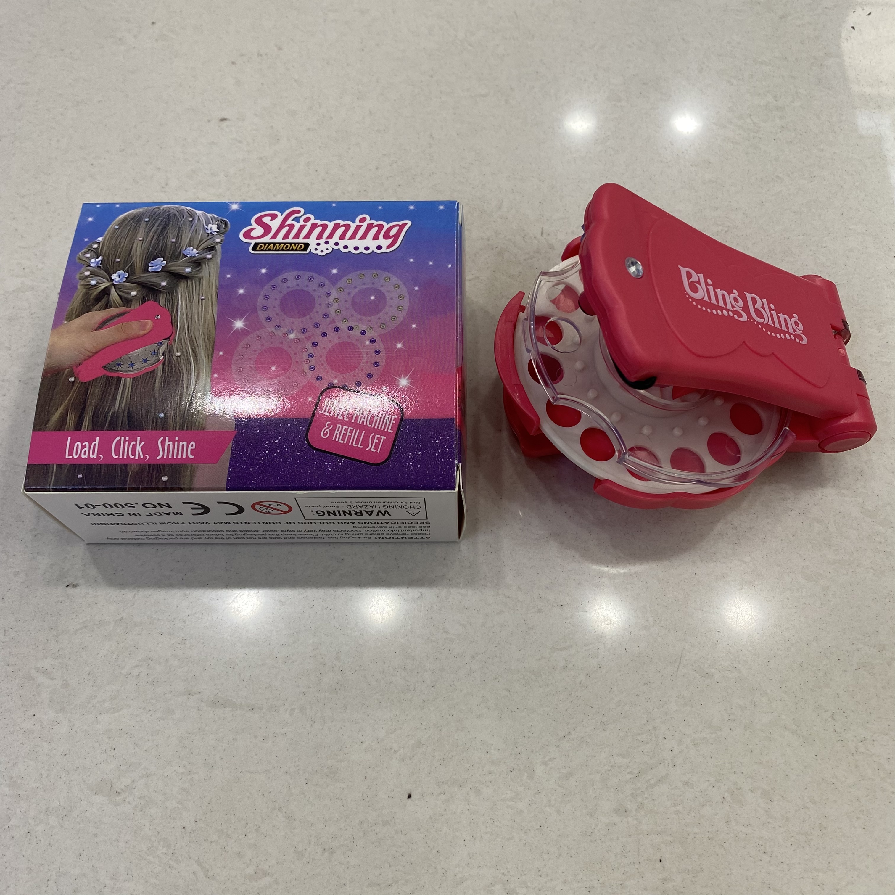 钉钻机儿童过家家贴钻机女孩彩妆玩具