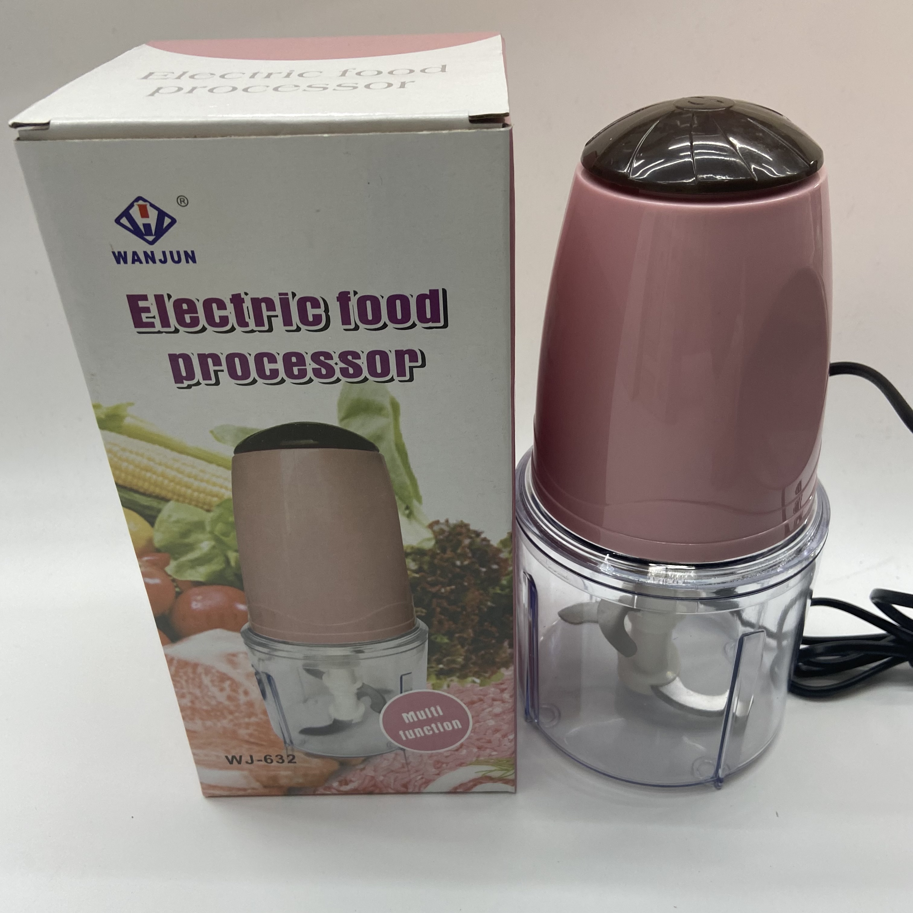 Household electric multi-functional meat grinder for mincing ginger and garlic