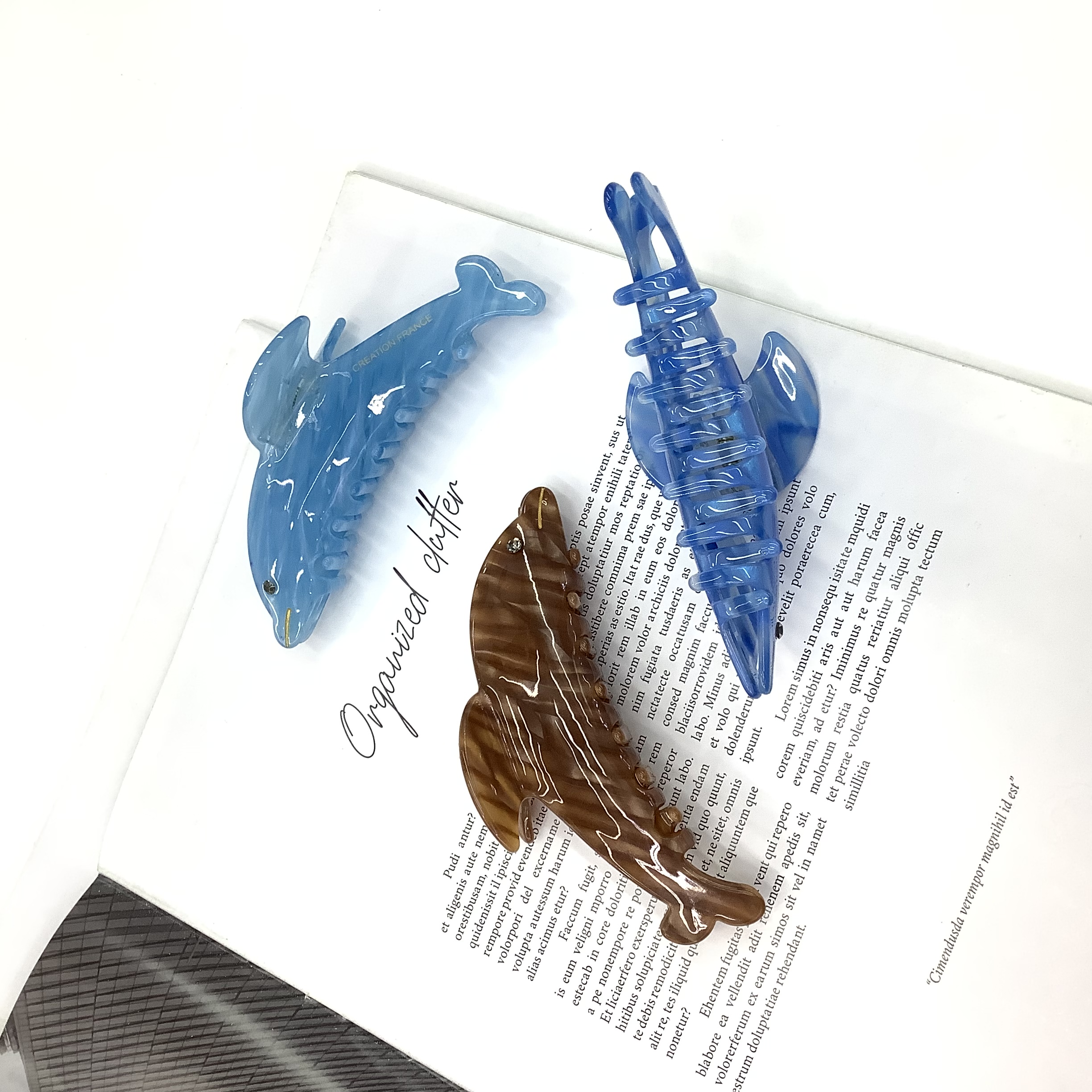 2023年新款 连体醋酸海豚流行时尚百搭款发抓