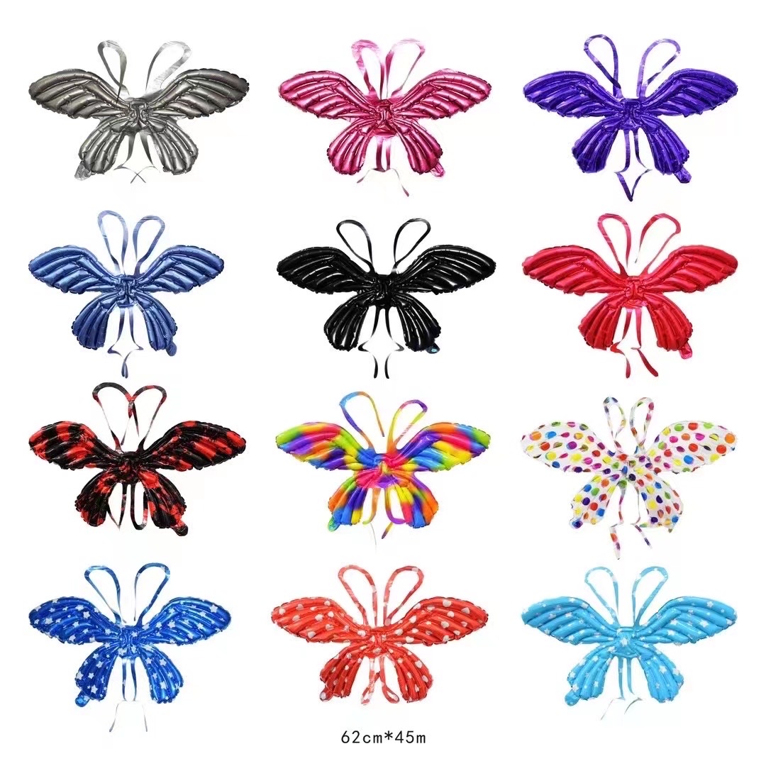 小号蝴蝶翅膀充气玩具公园爆款