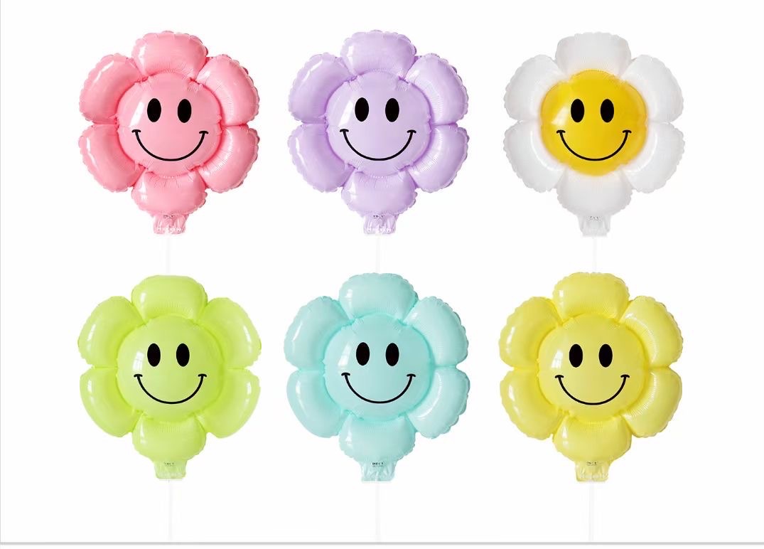 夹片托杆笑脸太阳花图