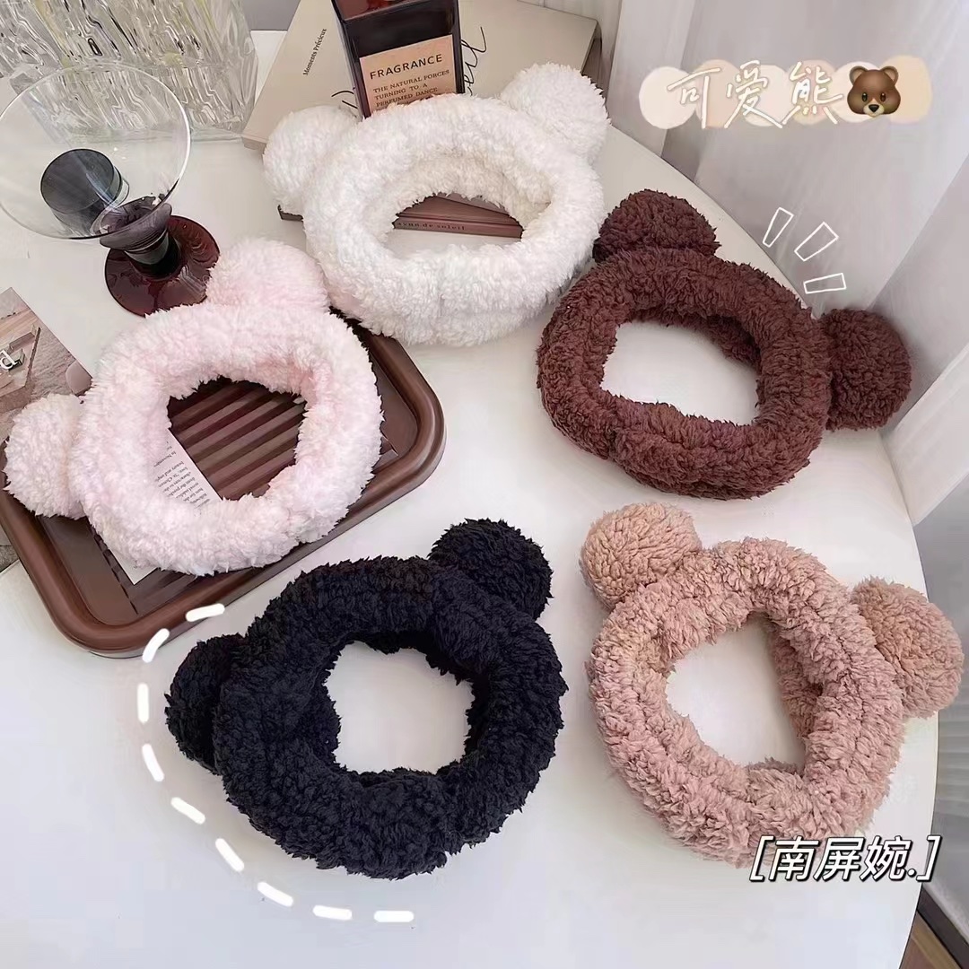 大毛球发带五色