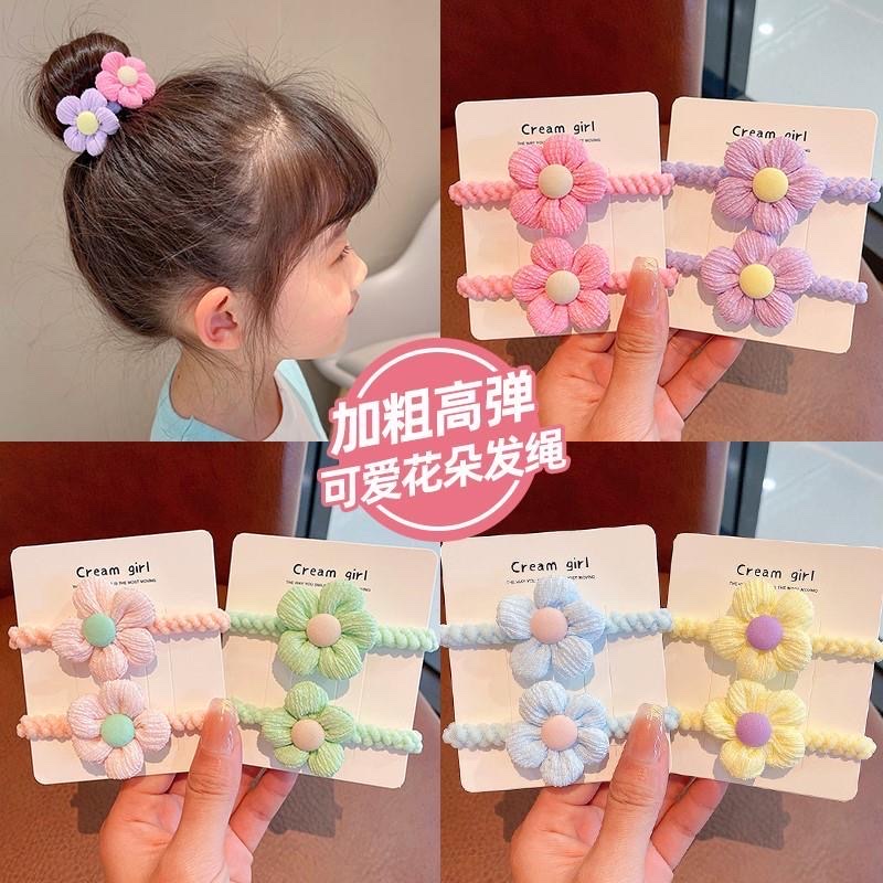 高弹力不伤发/布艺可爱发绳/糖果色系萌趣产品图