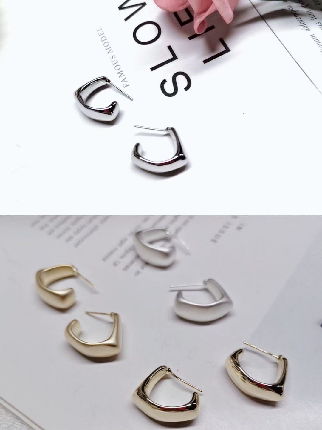 韩版潮流耳式/银韩美/100060产品图