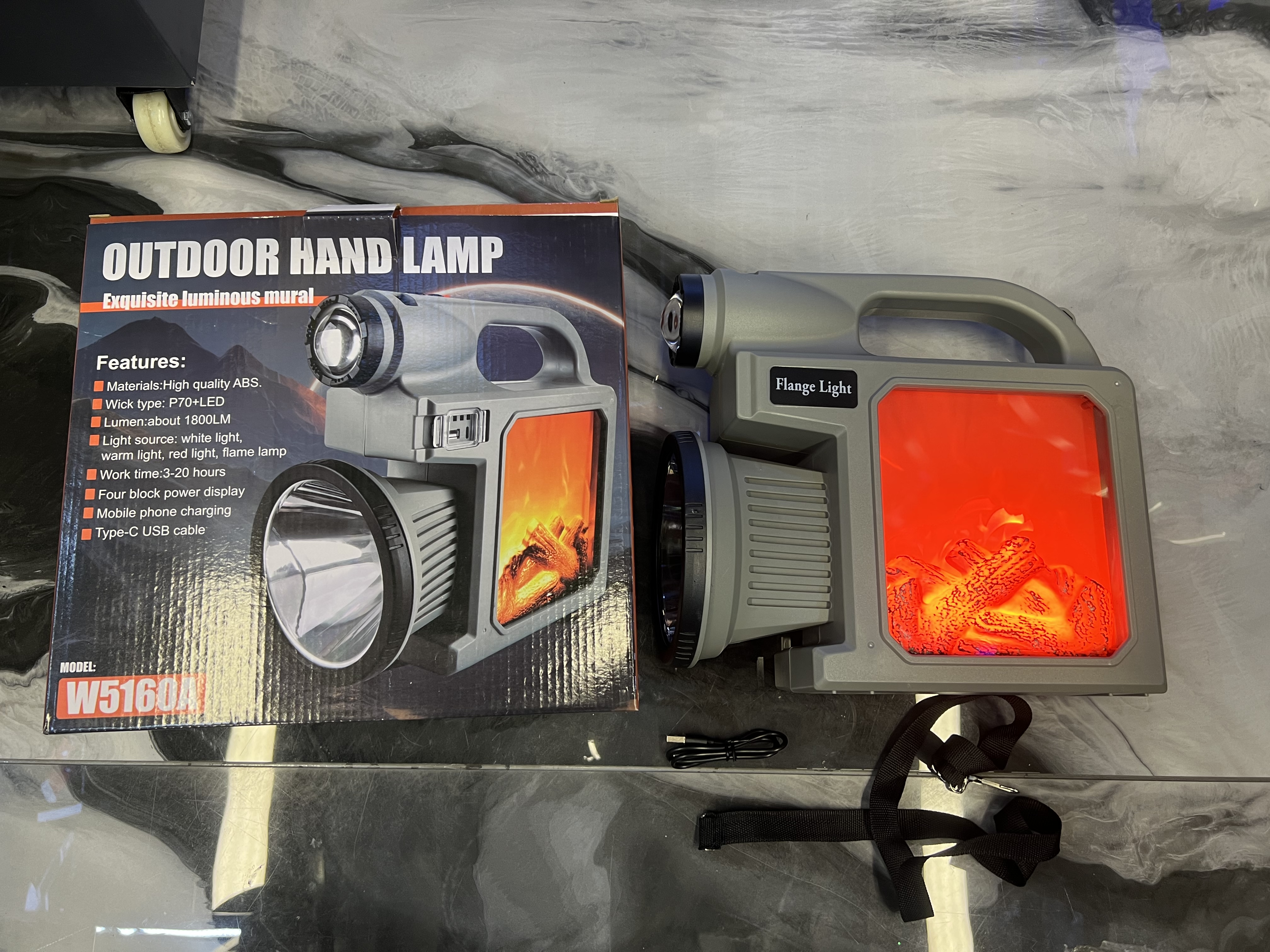 مصباح يدوي من طراز P70 + COB