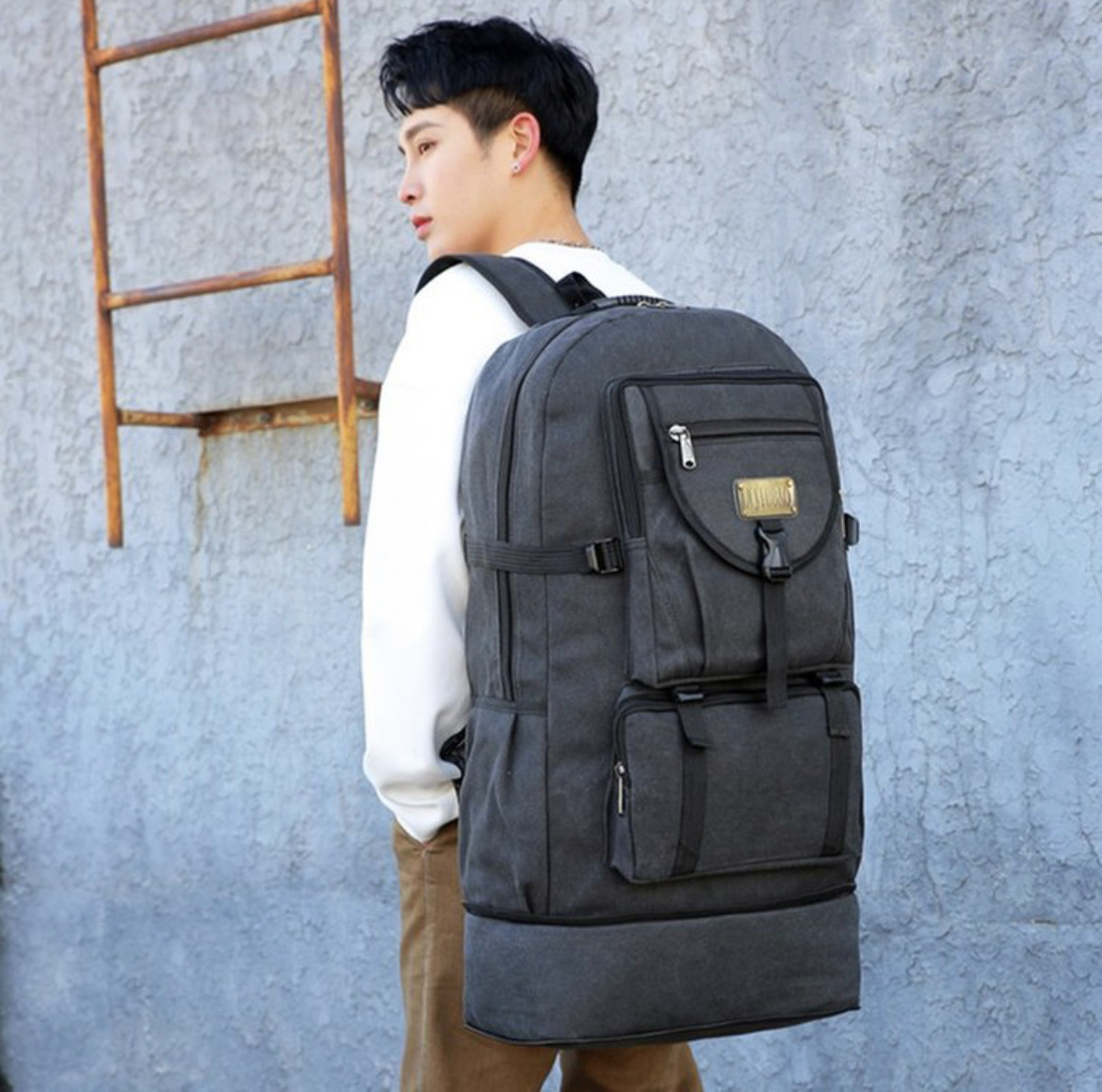 双肩背包实物图