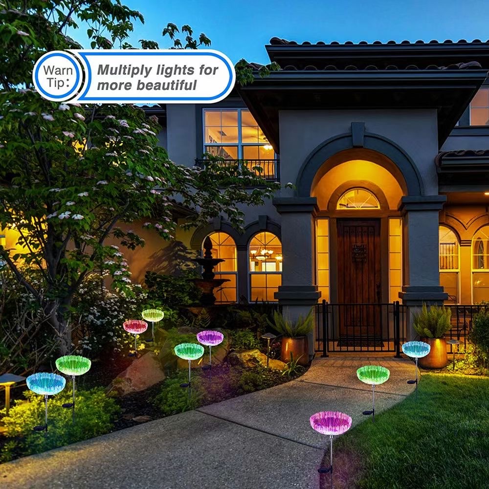 Solar-powered jellyfish ground plug lamp Specification image