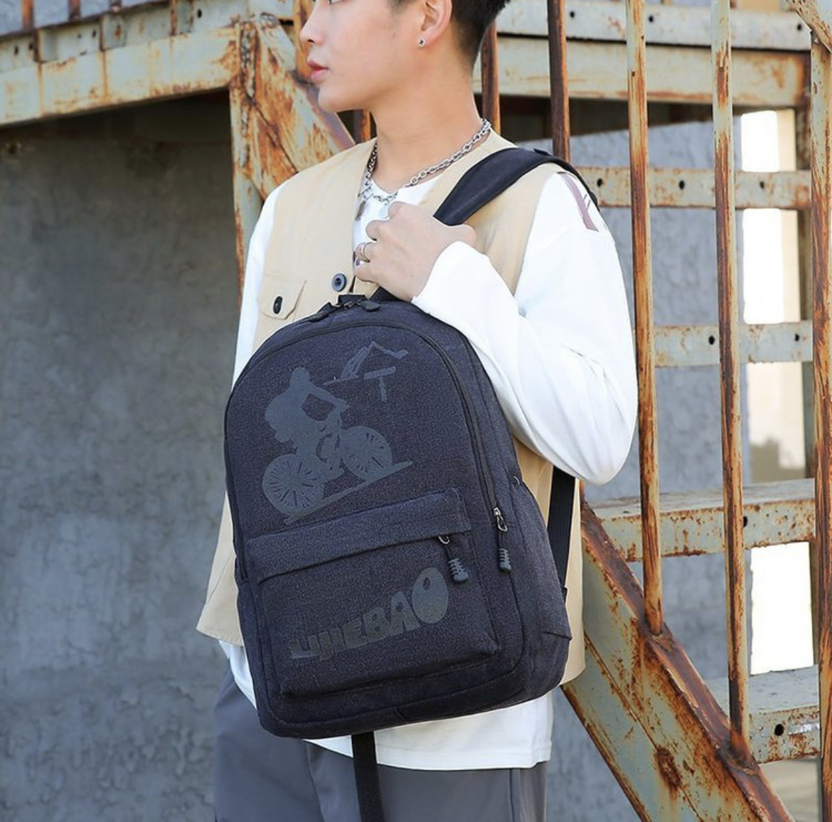 帆布包/帆布背包/双肩背包细节图