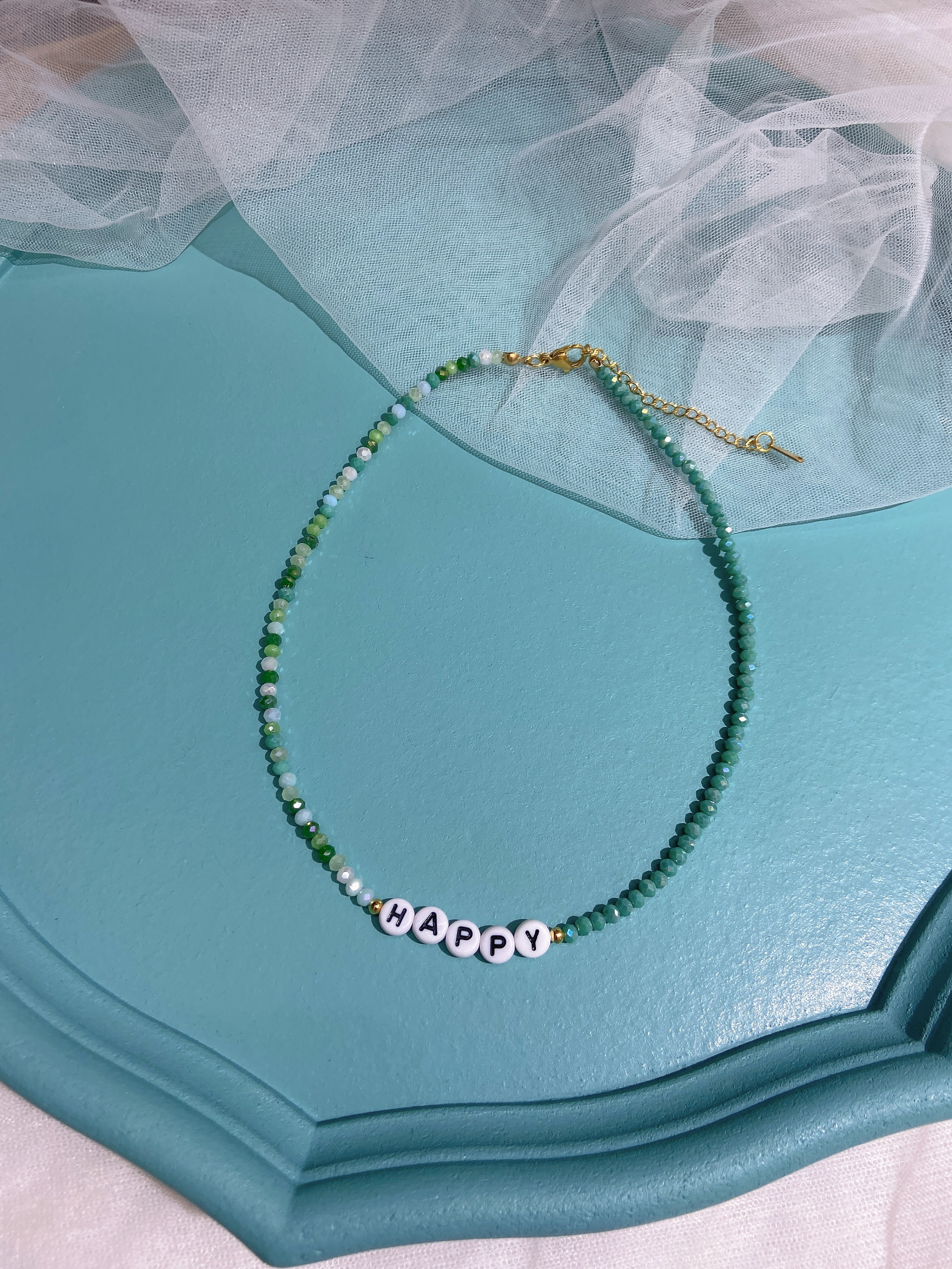 Direct sales from the manufacturer of letter crystal necklaces, handcrafted necklaces and short chains details Picture