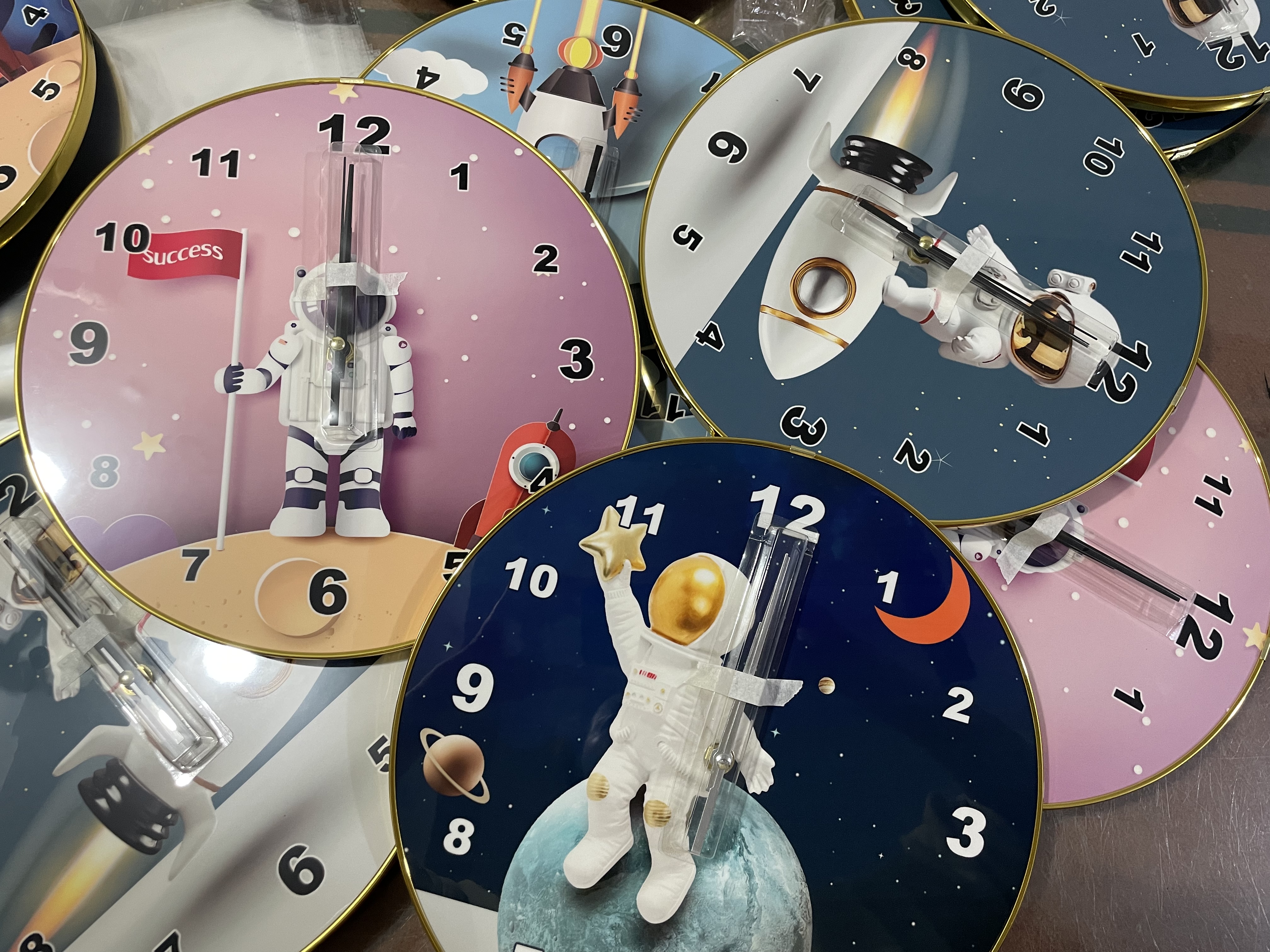 挂钟、壁钟、墙贴钟实物图