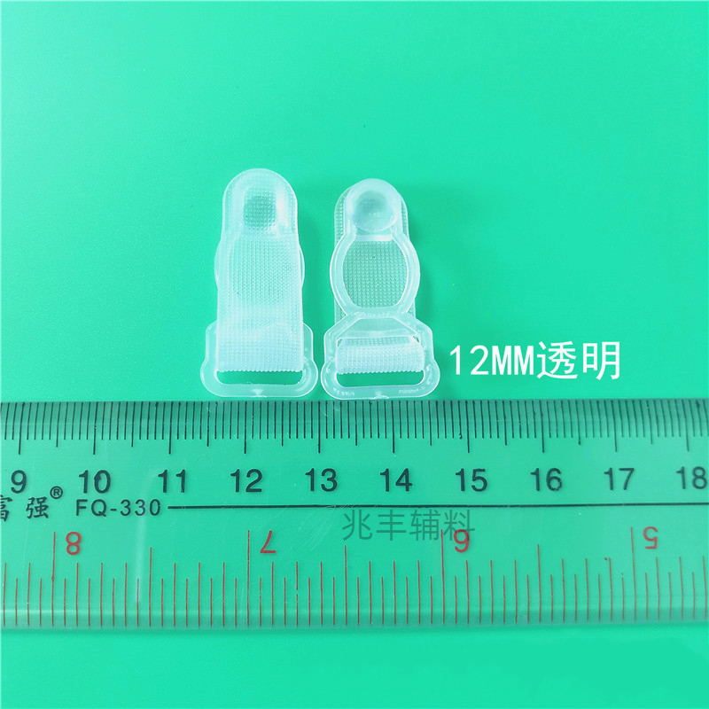 Factory direct sales of plastic black sock buckles, transparent halter straps, underwear accessories, adjustable buckles, silk sock shoulder straps, gourd buckles Application Scenario