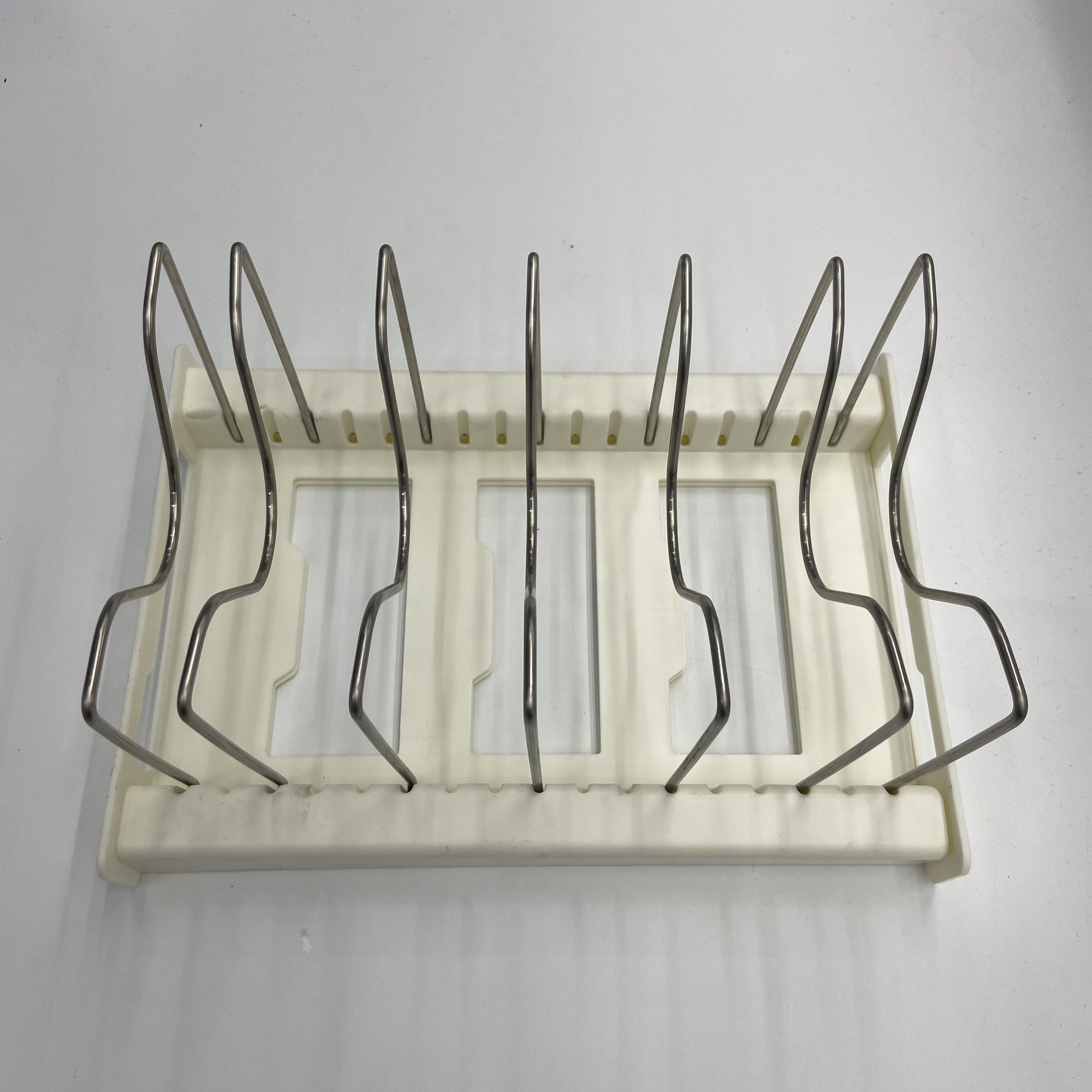 Telescopic pot rack, kitchen storage rack, built-in pot rack in the cabinet, pot rack under the sink, adjustable pot storage rack Item Picture