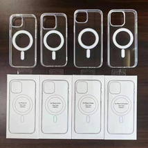 适用iPhone14promax磁吸壳透明13pro亚克力苹果12magsafe手机壳 