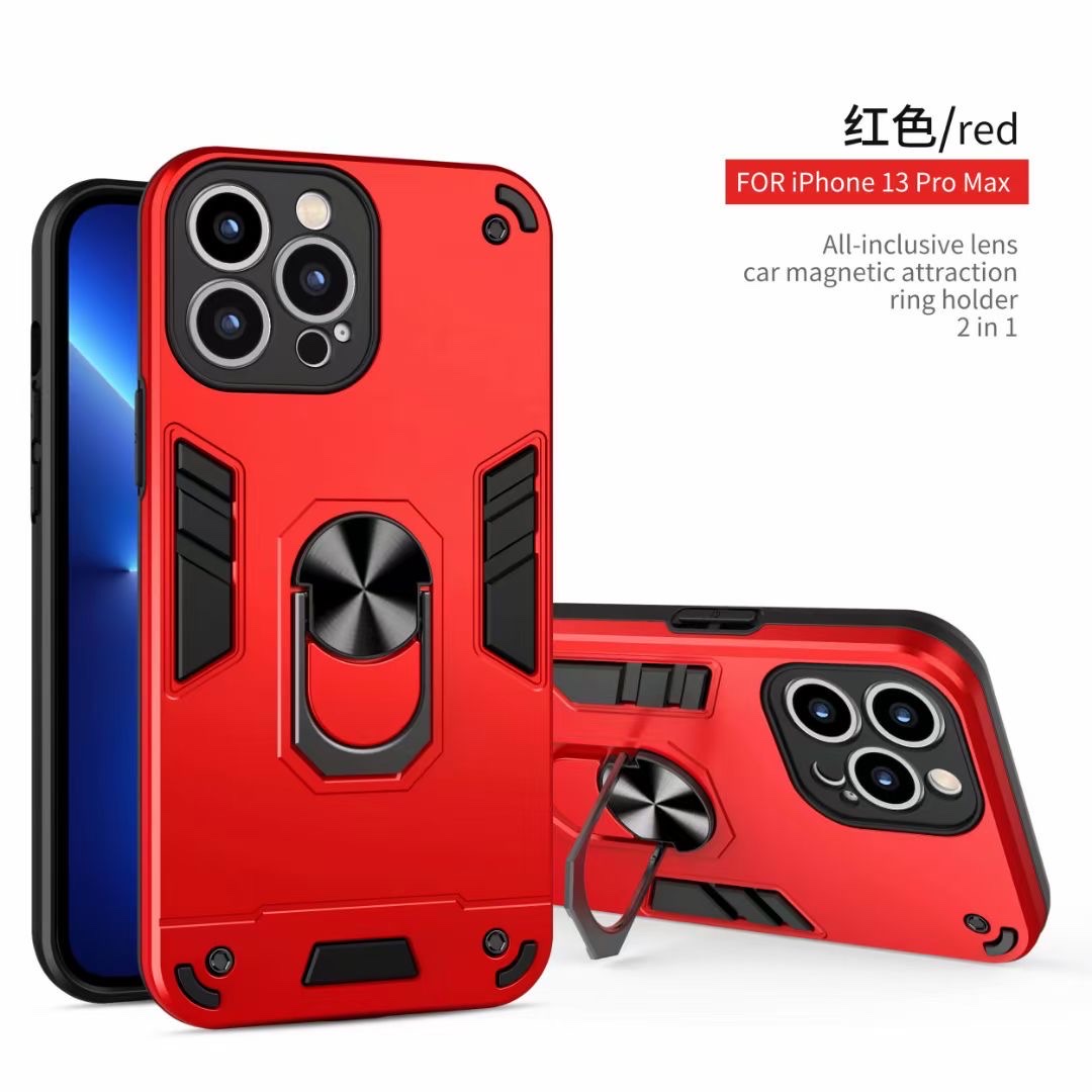 新款手机套适用iPhone13pro max手机壳苹果指环支架360勇士防摔二合一手机套