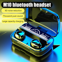 跨境爆款M10蓝牙耳机5.3无线高保真立体声运动耳机触摸数显批发
