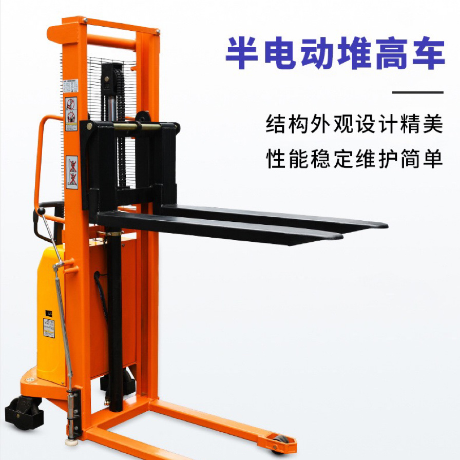 Semi-electric stackers, 1-ton and 2-ton forklifts, loading and unloading vehicles, hydraulic lifters, battery-powered forklifts, and handling stackers Application Scenario