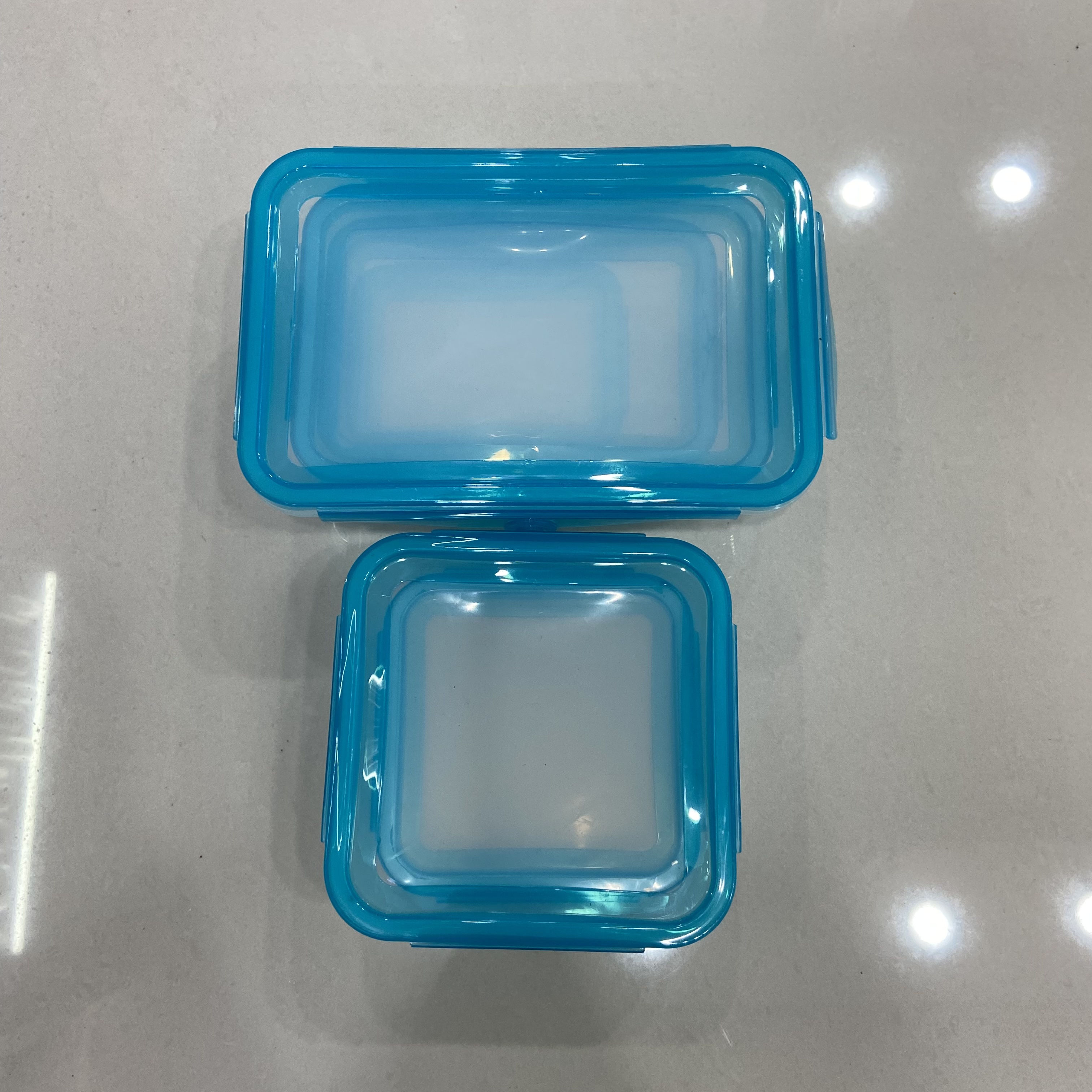 Silicone food storage box, household food-grade square large-capacity refrigerator storage box, freezer box details Picture