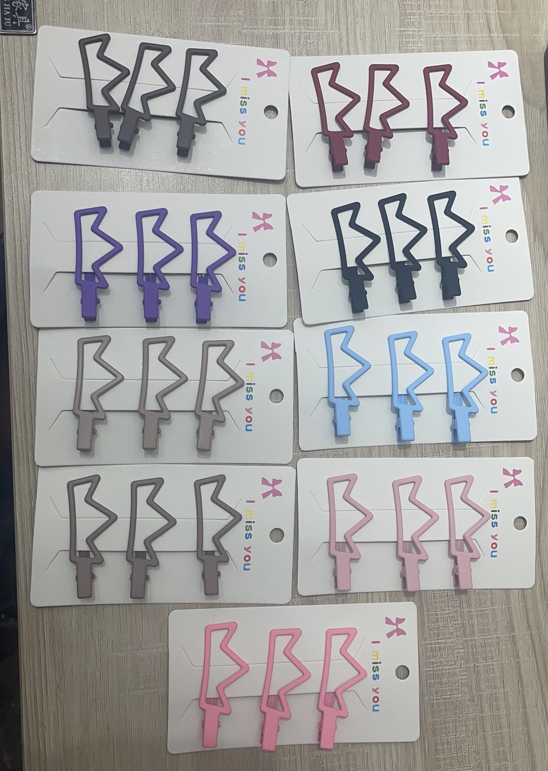多色皇冠鸭嘴夹、边夹