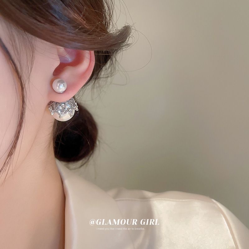 925 Silver Ear rings for women, fashionable and elegant, anti-allergy ear buckles, new Korean version earrings 403 Specification image