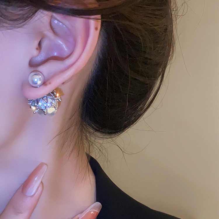 925 Silver Ear rings for women, fashionable and elegant, anti-allergy ear buckles, new Korean version earrings 403 details Picture