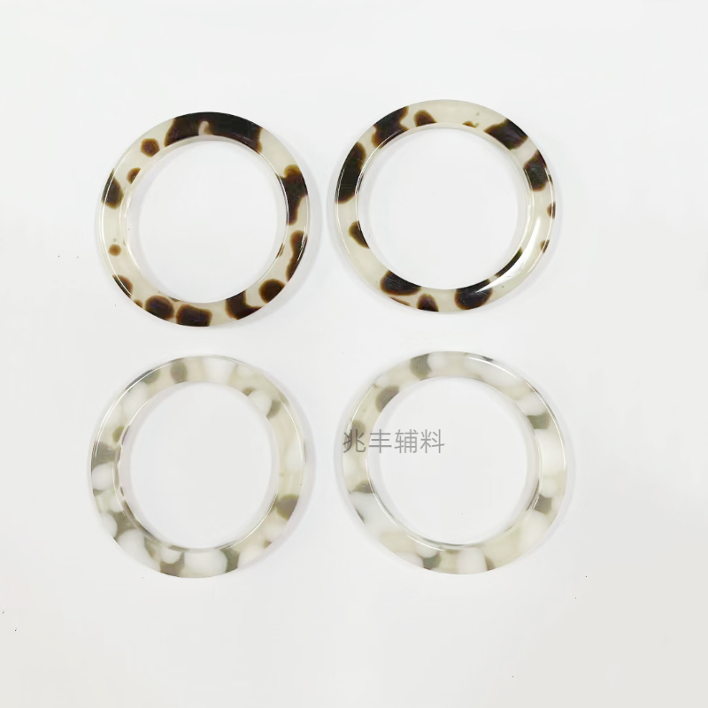 树脂腰扣/泳衣扣子/花纹圆圈白底实物图