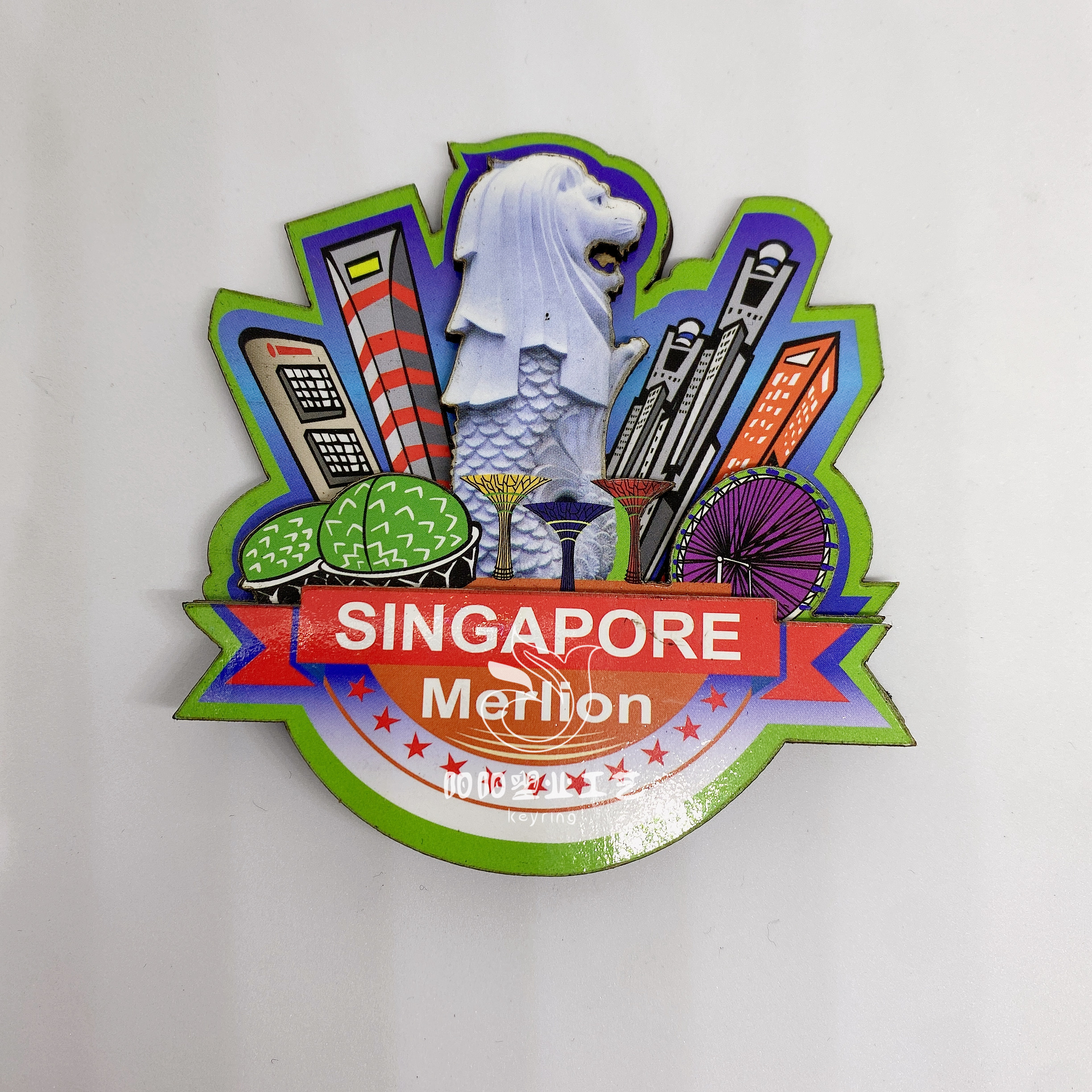 Custom-made wooden resin refrigerator stickers for scenic spots and cities are selling well on cross-border e-commerce platforms in a three-dimensional and multi-layered way Specification image