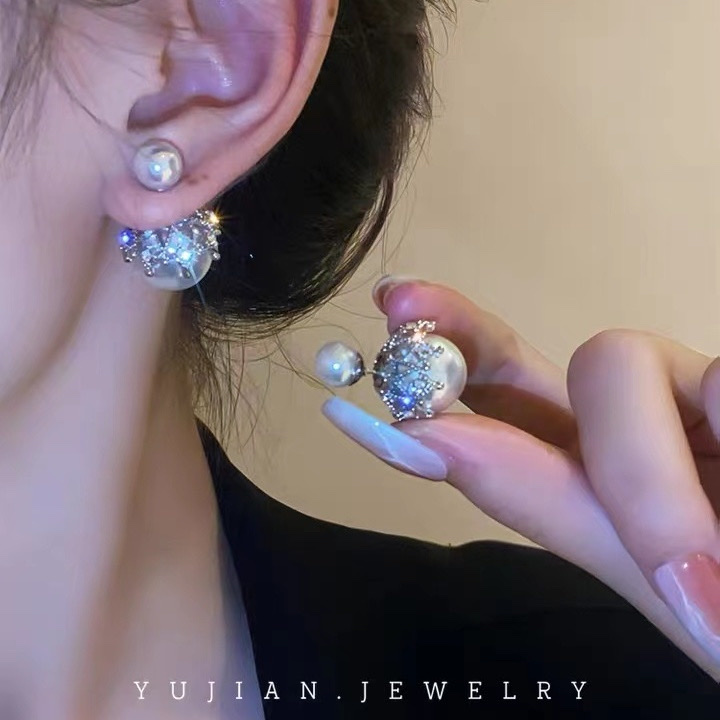 925 Silver Ear rings for women, fashionable and elegant, anti-allergy ear buckles, new Korean version earrings 403