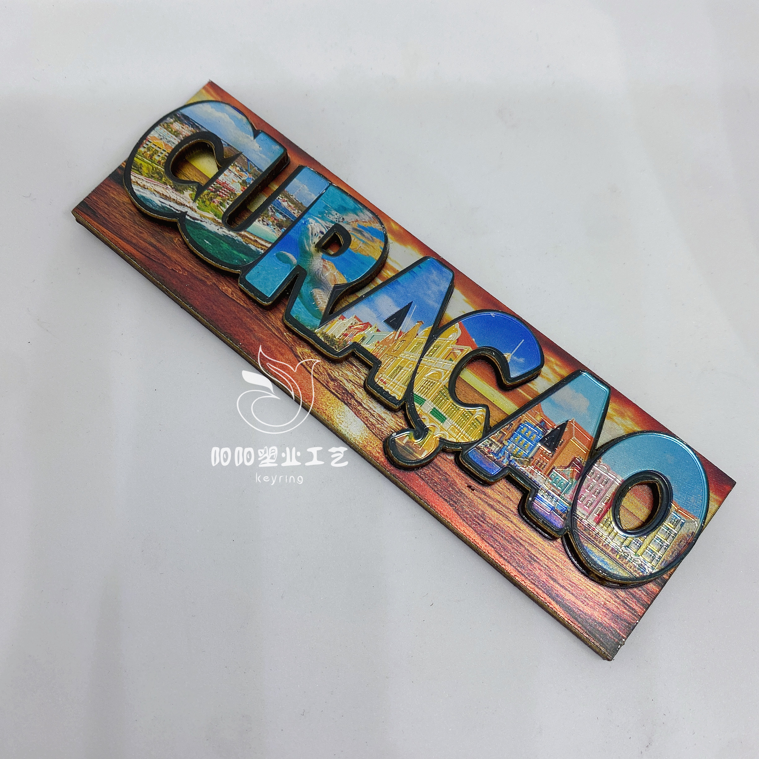 Pegamento del refrigerador pegamento del refrigerador de madera 3D multicapa atracción turística regalo personalizado negocio fuente fábrica details Picture