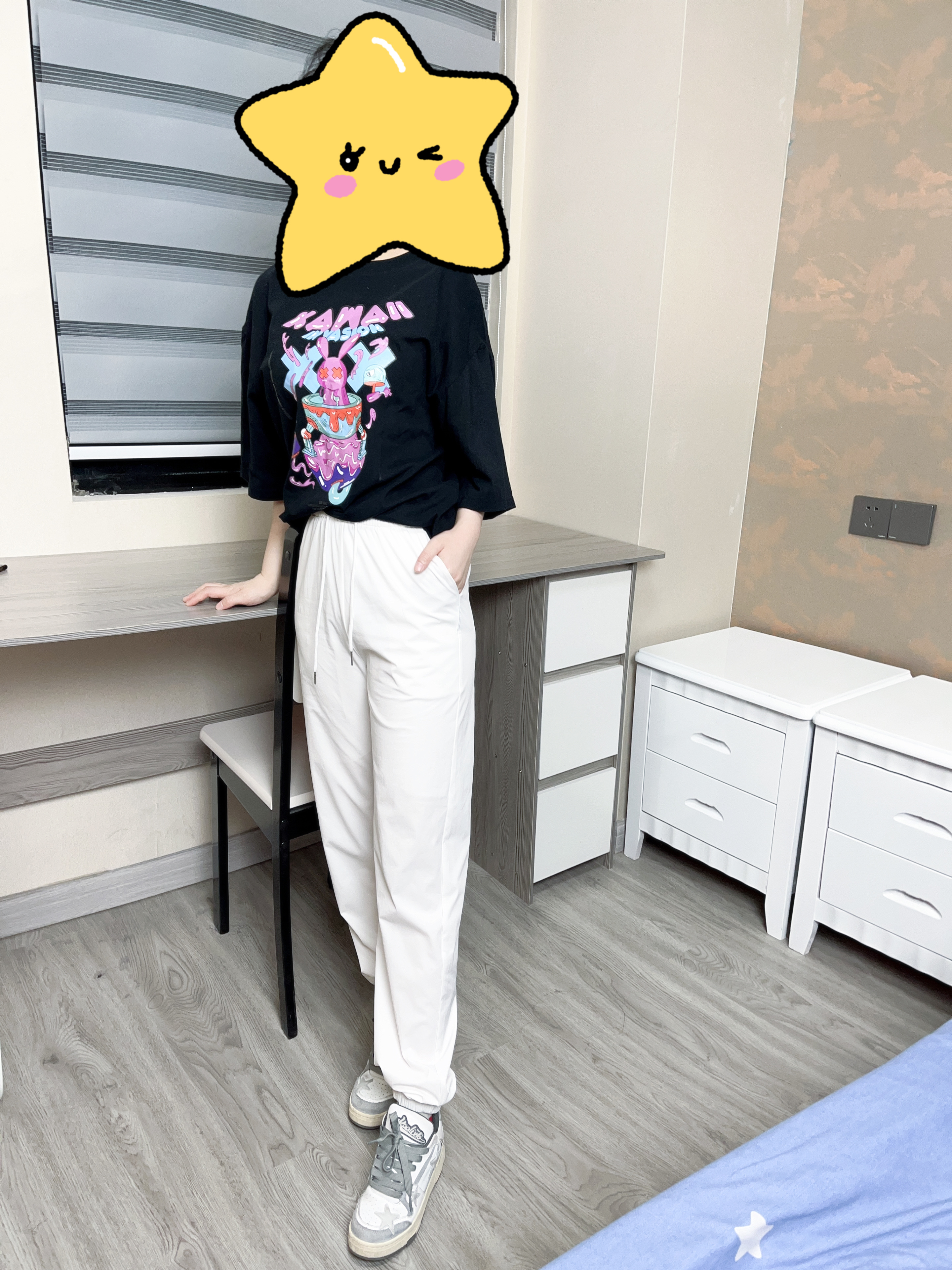 卫裤/夏季/速干裤白底实物图