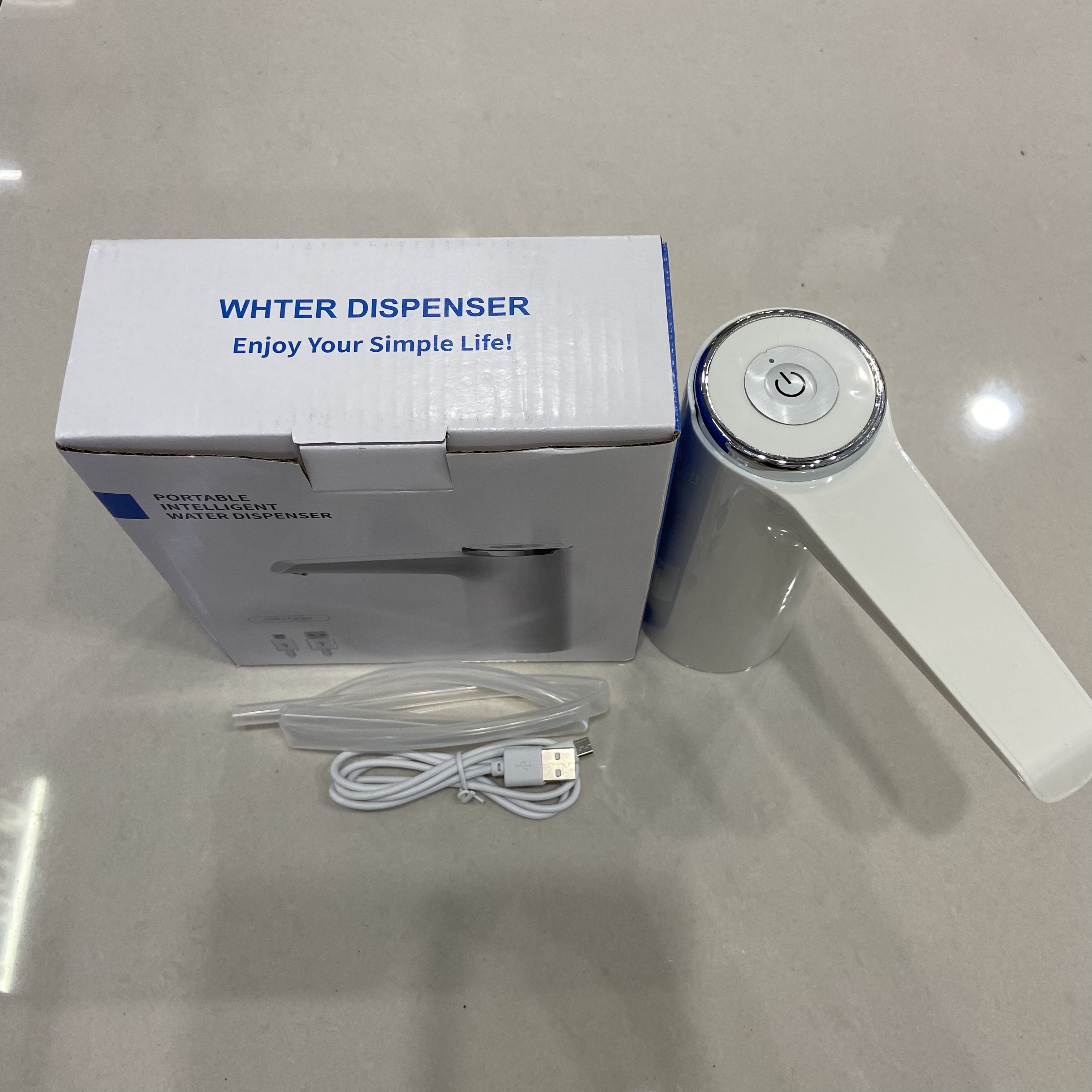 桶装水抽水器矿泉水压水器饮水机自动上水器家用充电吸水器