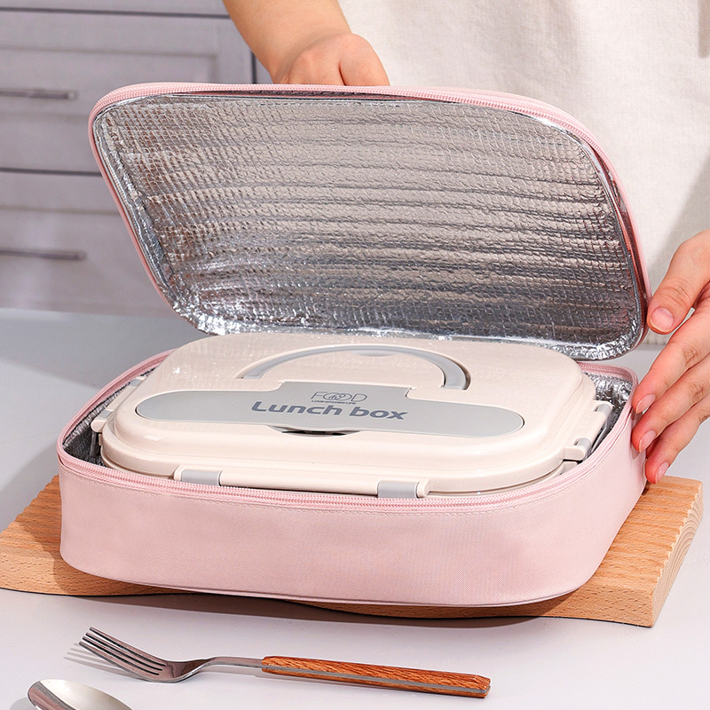 New cute lunch box bags with rice, hand-held bento bags, insulated lunch bags, Oxford cloth bento bags wholesale Application Scenario
