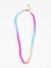 一条七彩水晶波希米亚风项链玻璃彩色女款项链4994-2chungyi创意饰品1