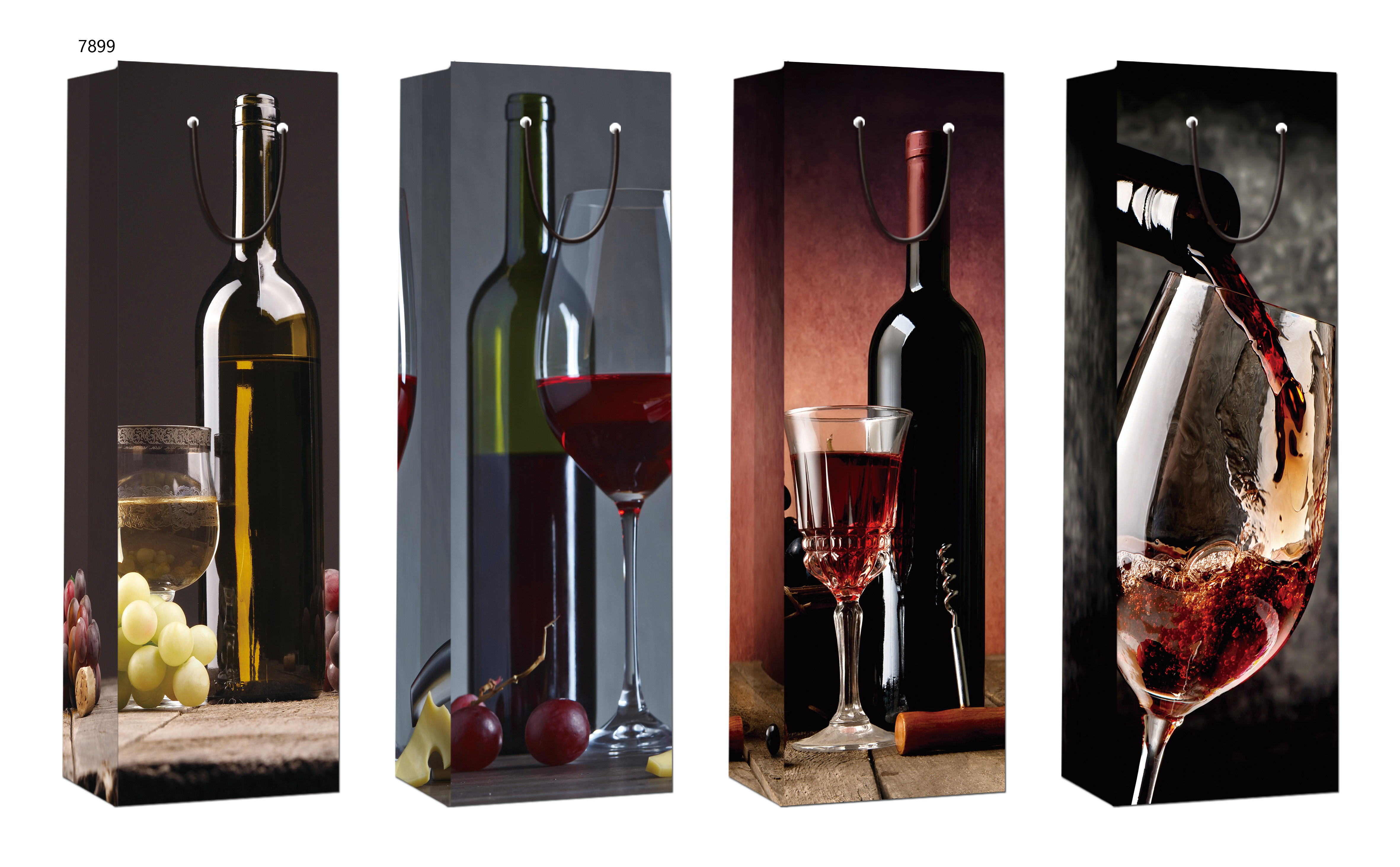 纸袋/圣诞袋/纸袋礼物袋白底实物图