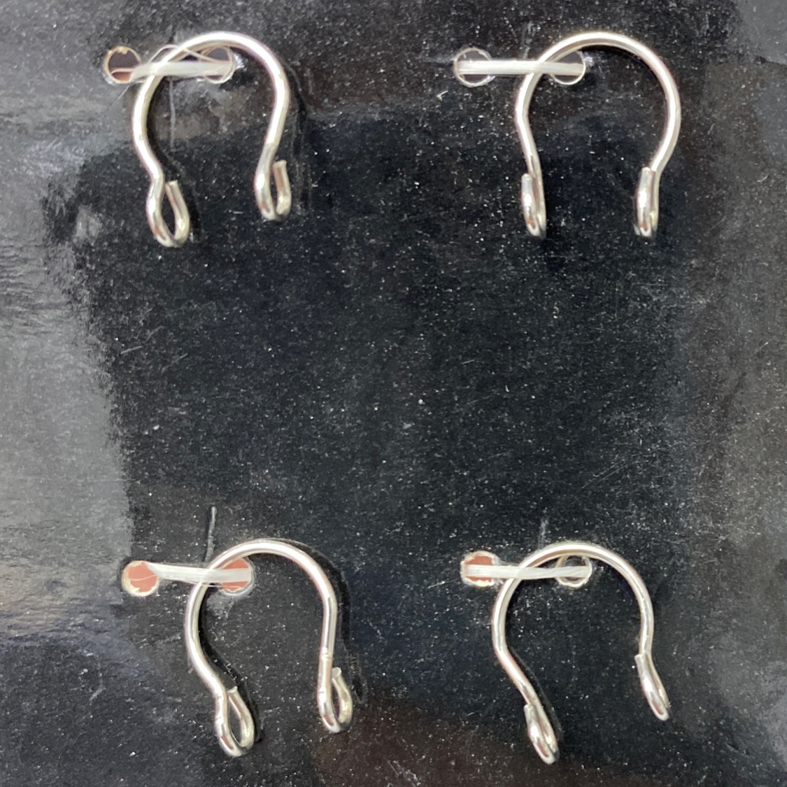 新款厂家直供欧美畅销 饰品鼻夹 925不锈钢双圈极简款 批发零售