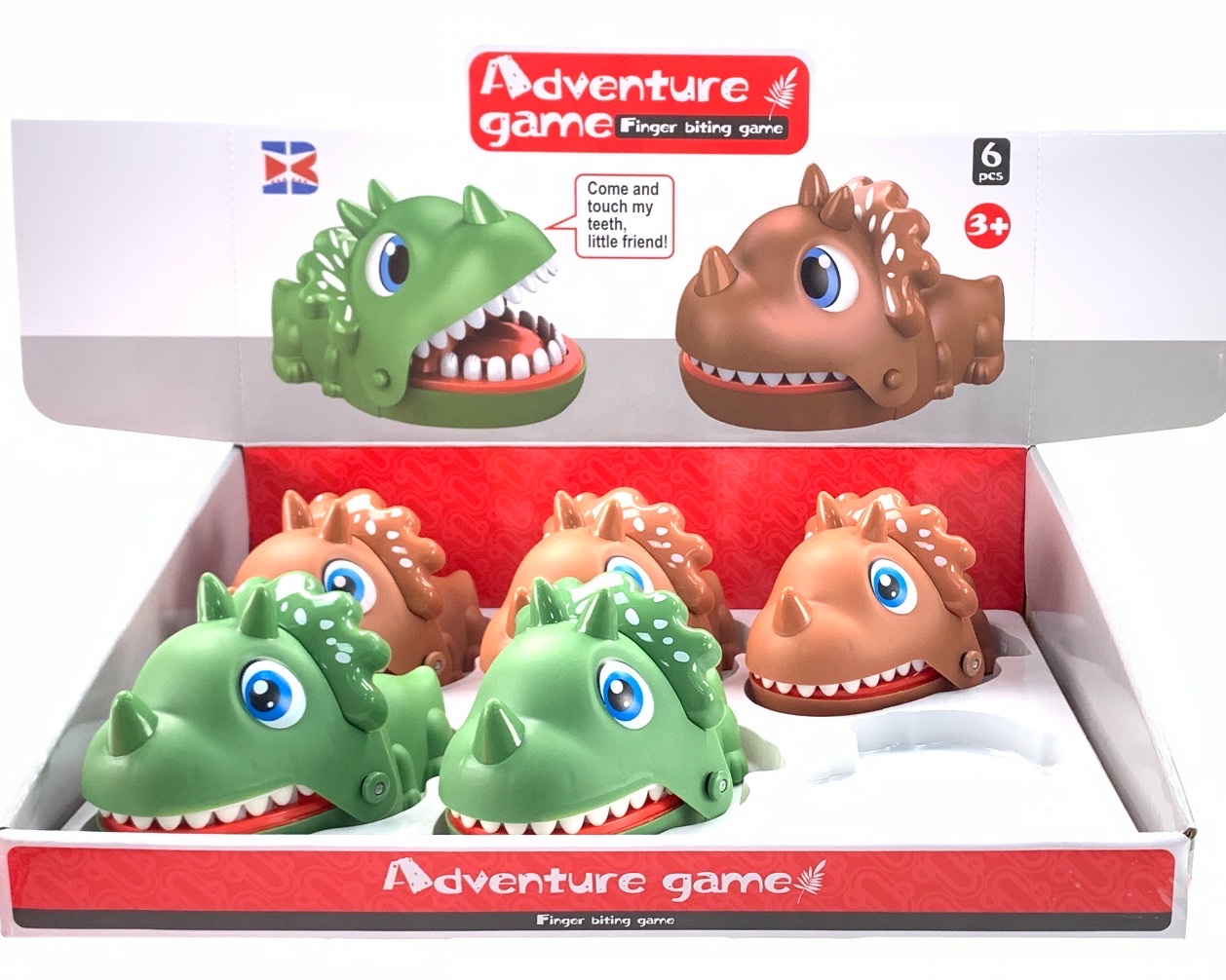 按压咬手恐龙图