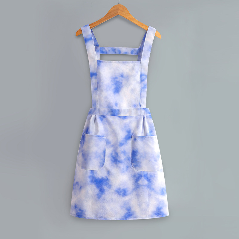 The 2022 new style of apron is a popular summer thin, stylish, cute and durable work uniform for women's dining details Picture