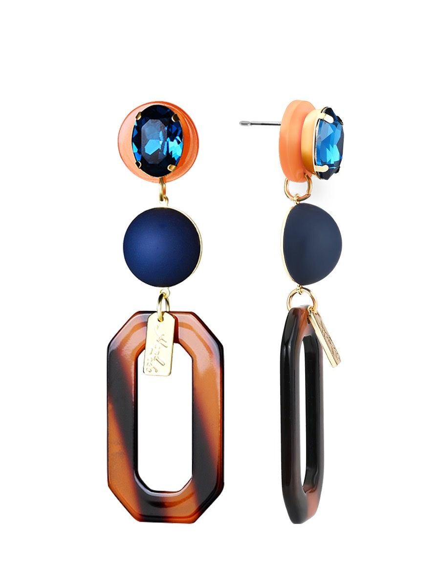 Korean style long ear clips, high-end earrings, personalized 2021 new trendy, exaggerated and retro earrings, women's earrings 804