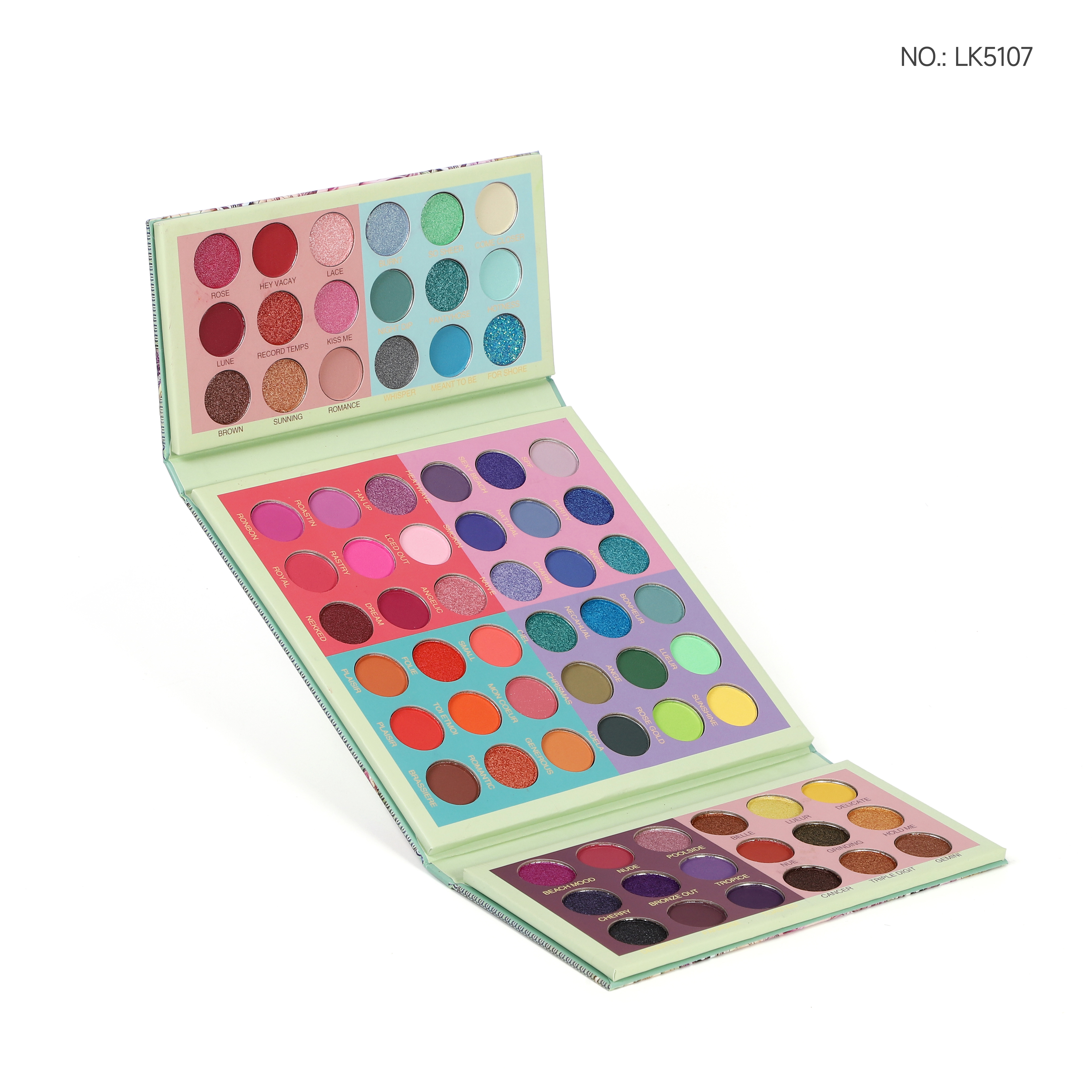 Factory direct sales of multi-color eyeshadow palettes, color mixing palettes, cosmetics and makeup OEM6 Item Picture