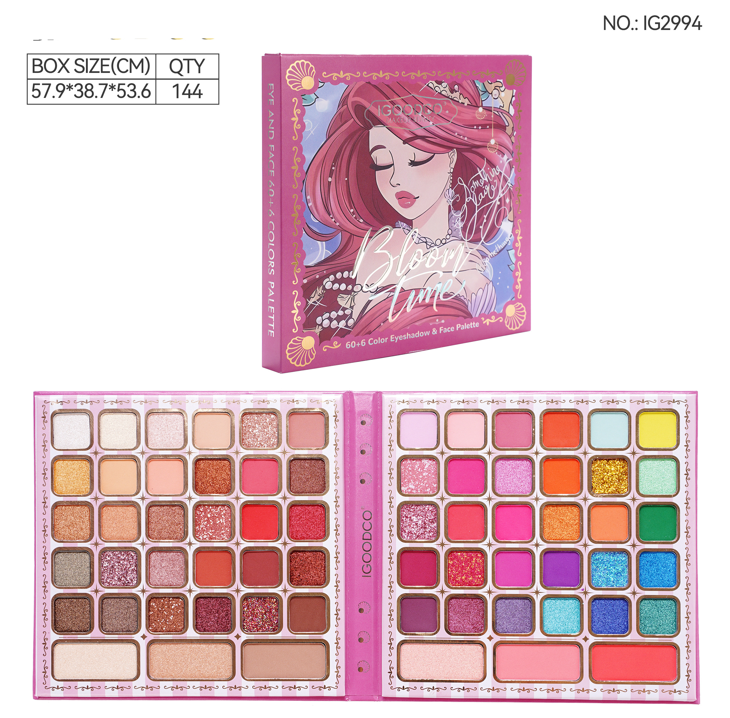 OEM factory direct sales of eyeshadow palette sets Specification image