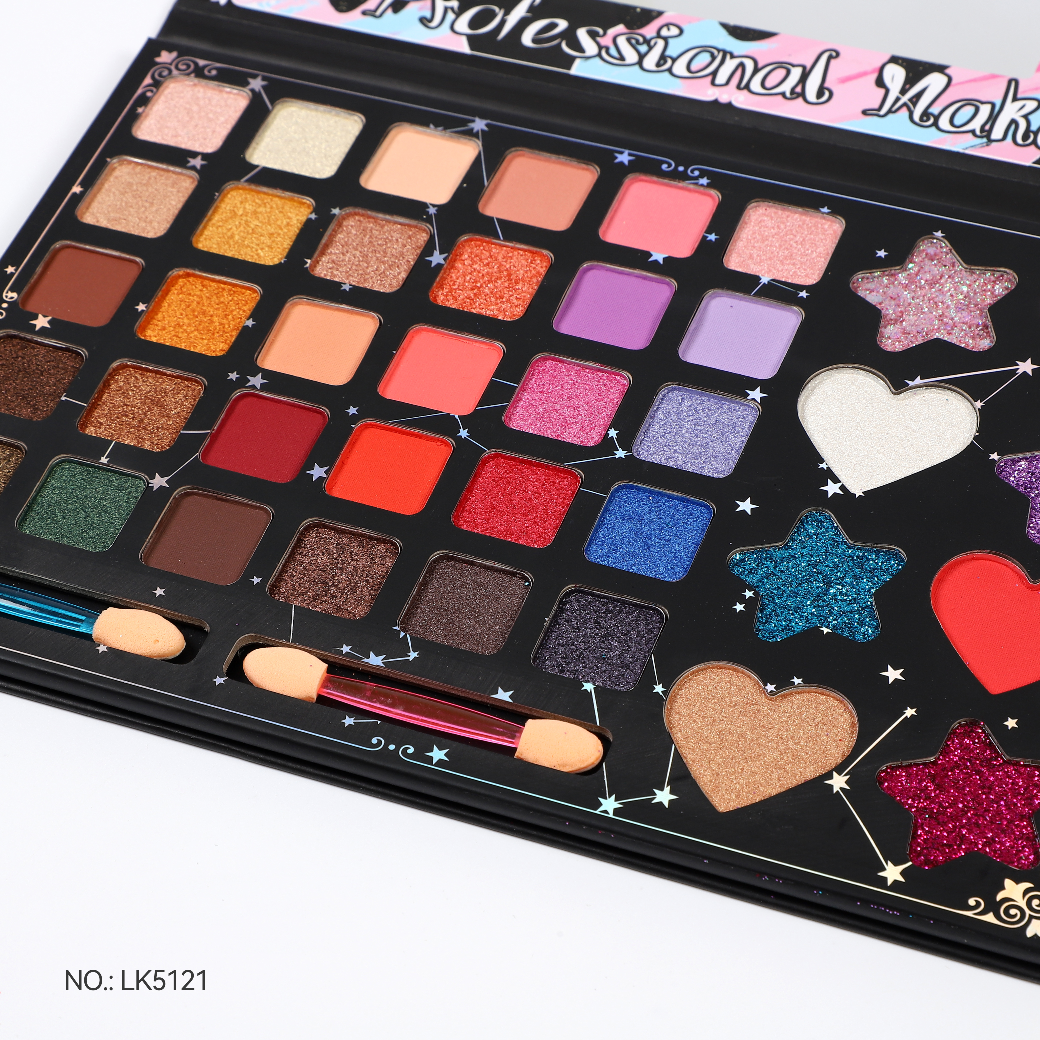 Factory direct sales of multi-color eyeshadow palettes, color mixing palettes, cosmetics and makeup OEM212 details Picture