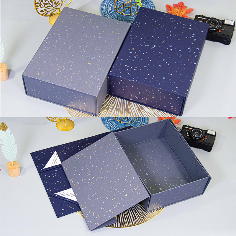 折叠盒特种纸长方形单盒礼物包装盒丝巾盒详情图3