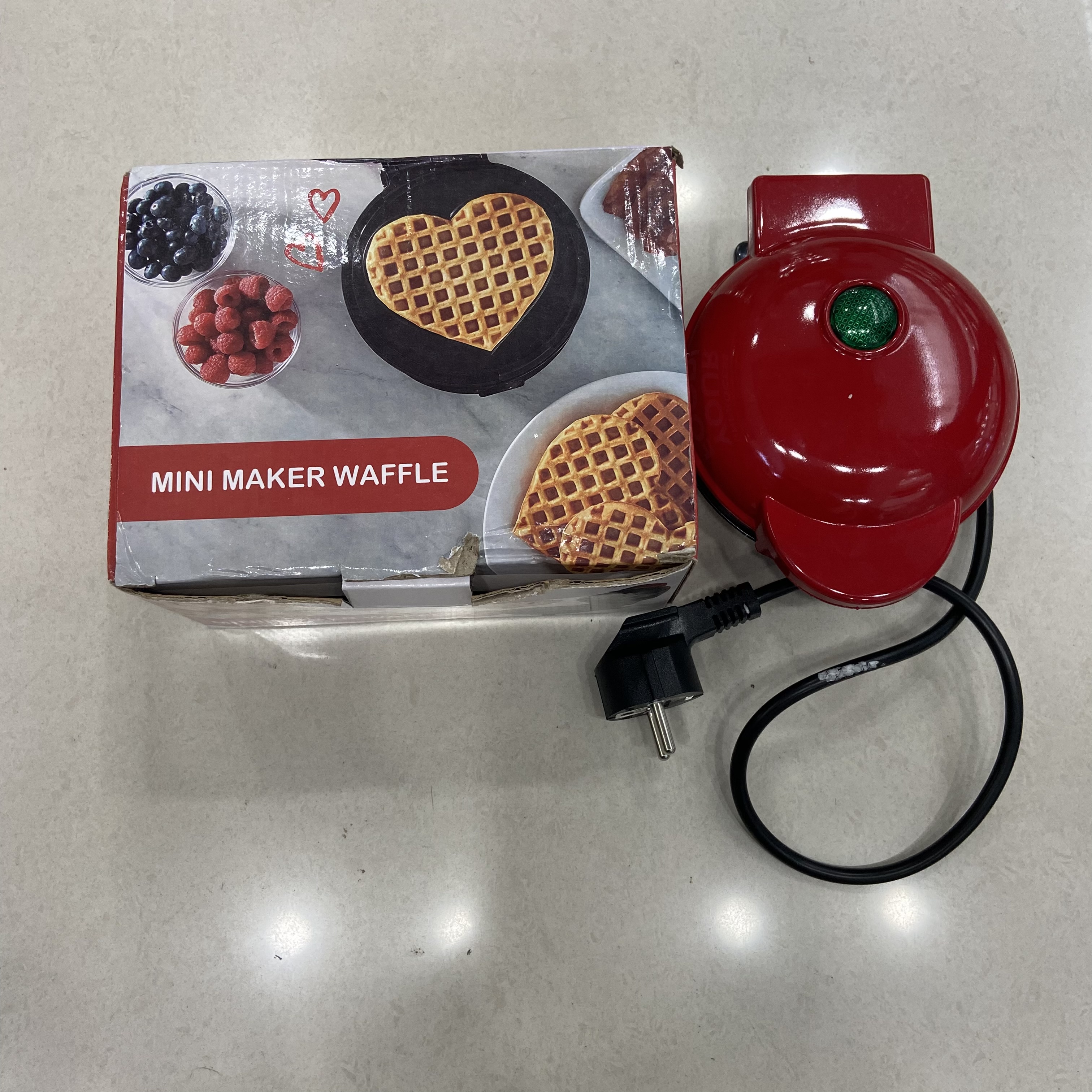 Egg waffle machine, heart waffle machine, mini breakfast machine, sandwich bread machine
