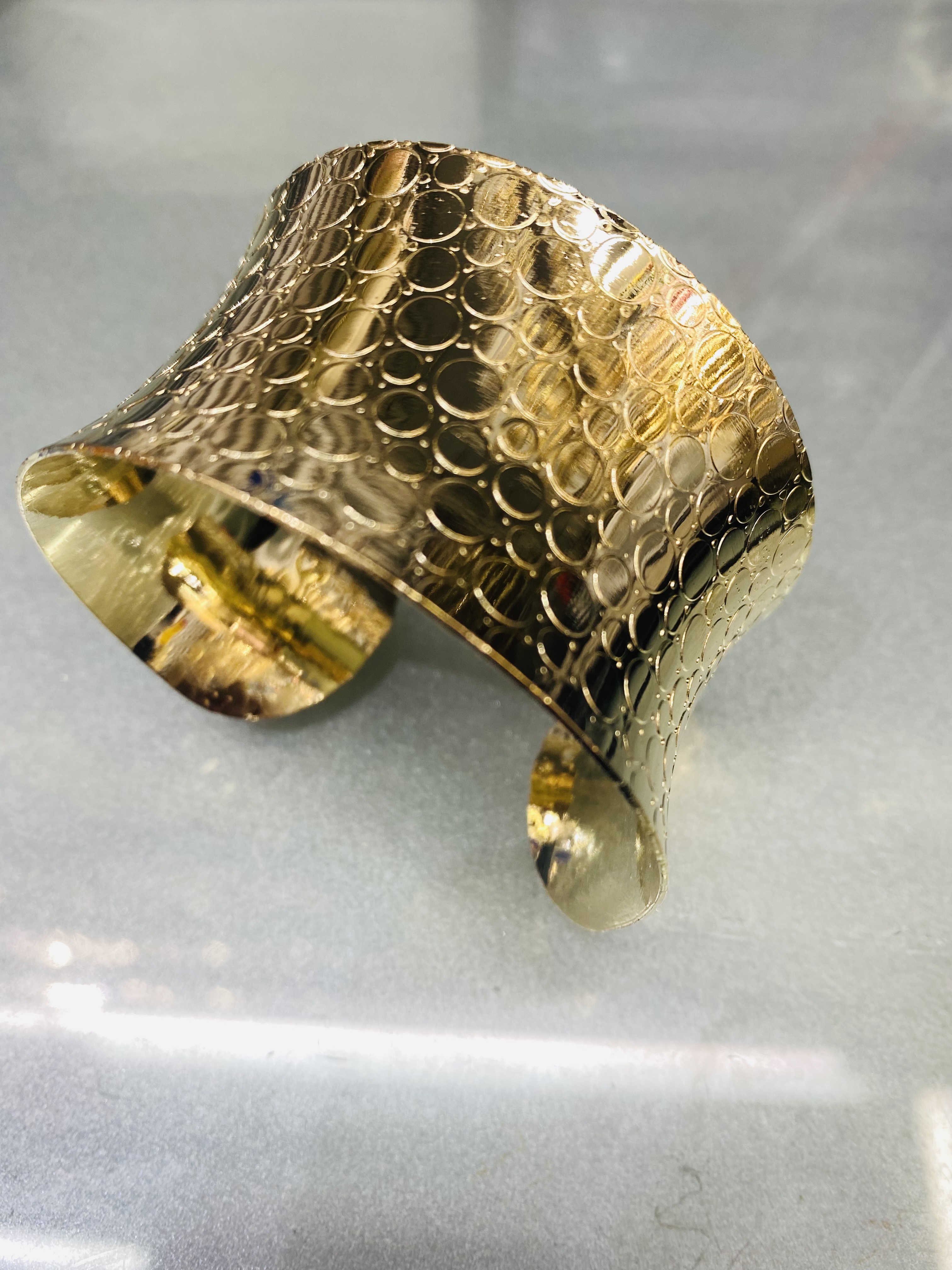 A tin textured Bohemian style bracelet details Picture