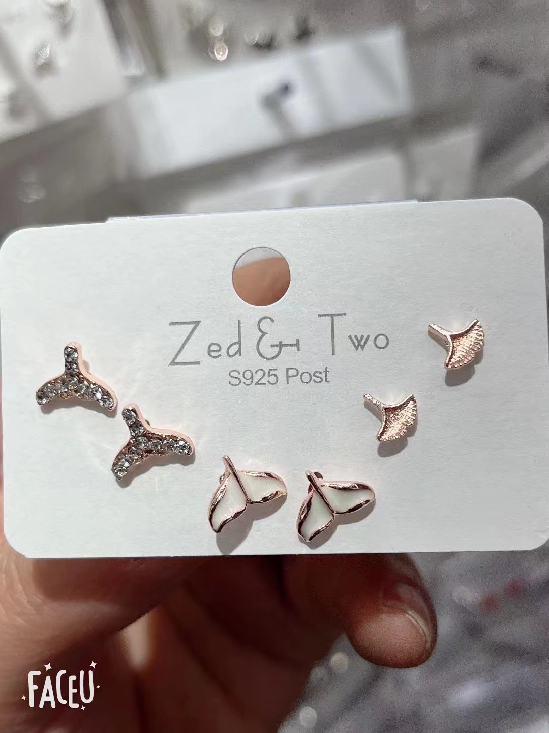 New European Fashion Three-pair fashionable ear studs New European Fashion Fresh and Clean Fashionable three-pair ear studs