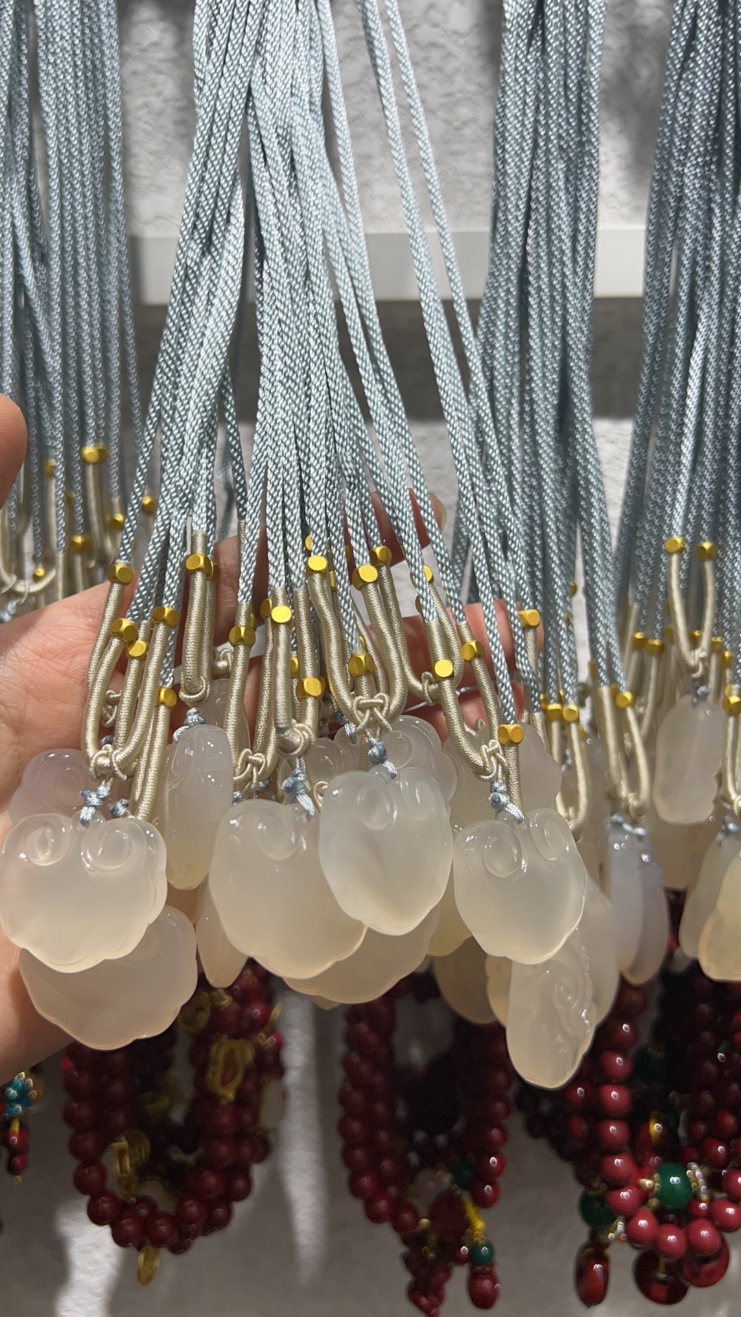 New Chinese-style chalcedony necklace