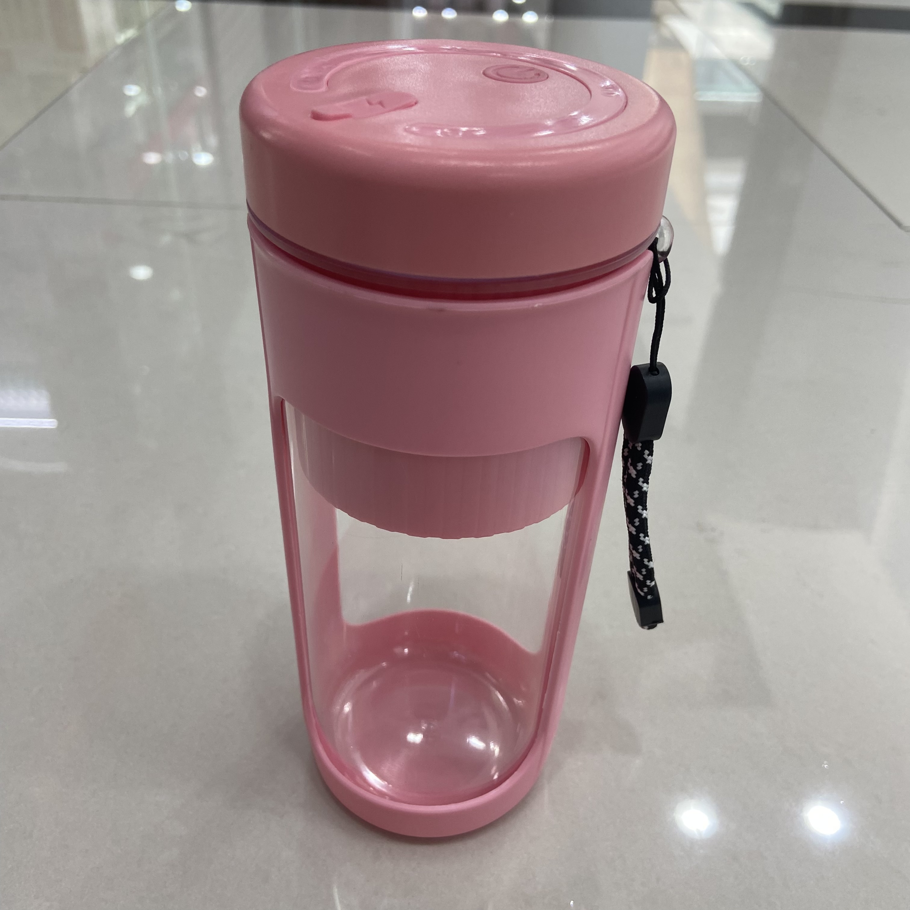 Large-capacity double-layer electric juicer cup, portable 6-blade head small juice cup, USB wireless charging juicer details Picture