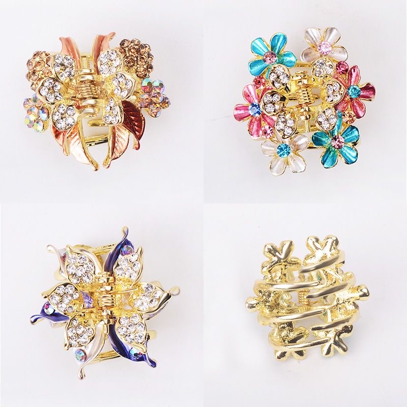 韩版发夹抓夹女小号发卡名族风头饰刘海夹编发小头顶夹子网红发饰