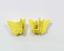 蝴蝶/鲜艳色/塑料白底实物图