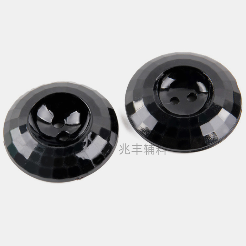 Factory direct sales of high-end black double-eye checkered beveled bowl buckle woolen overcoat and windbreaker with bird's nest shaped buttons details Picture